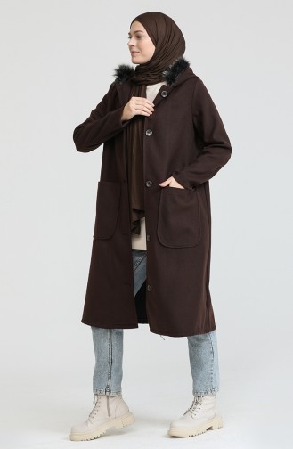 معطف طويل بُني 4020-04