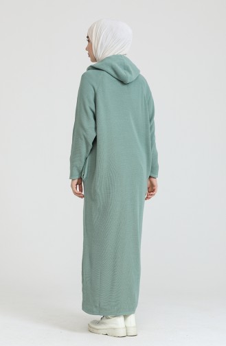 Knitwear Hooded Dress 3256-01 Green Almond  3256-01