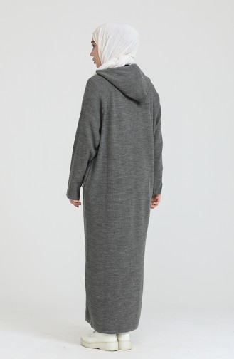 Knitwear Hooded Dress 3256-04 Anthracite 3256-04