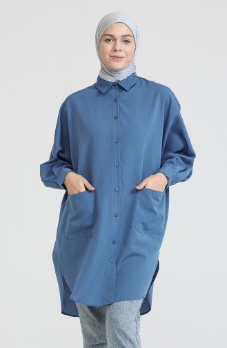 Light Navy Blue Tuniek 2561-06