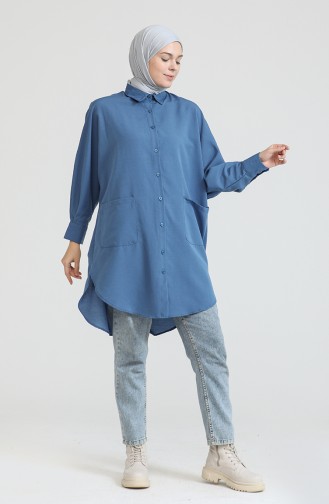 Light Navy Blue Tunics 2561-06