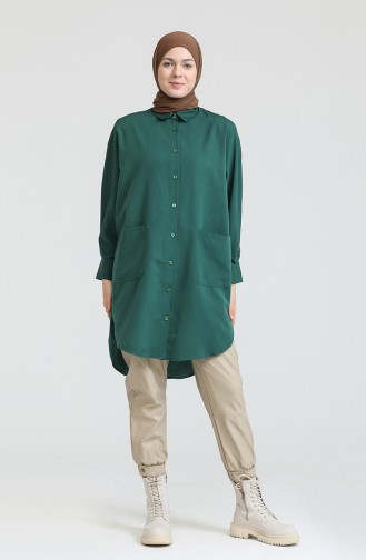 Pocket Tunic 2561-07 Emerald Green 2561-07