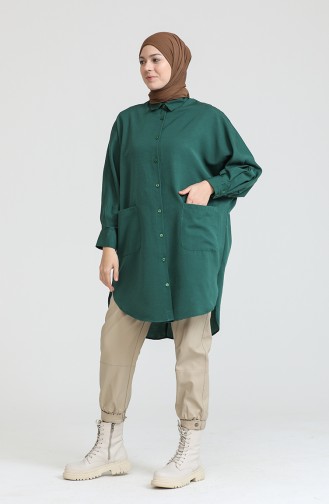 Pocket Tunic 2561-07 Emerald Green 2561-07