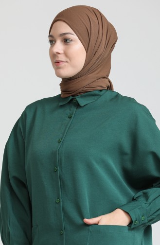 Pocket Tunic 2561-07 Emerald Green 2561-07