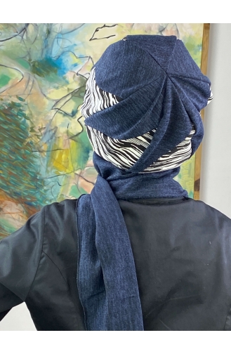 Turban Pret-a-Porter Bleu Marine 474EYL22ŞPK-04