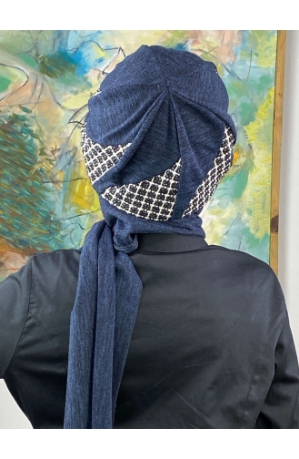 Turban Pret-a-Porter Bleu Marine 564EYL22ŞPK-01