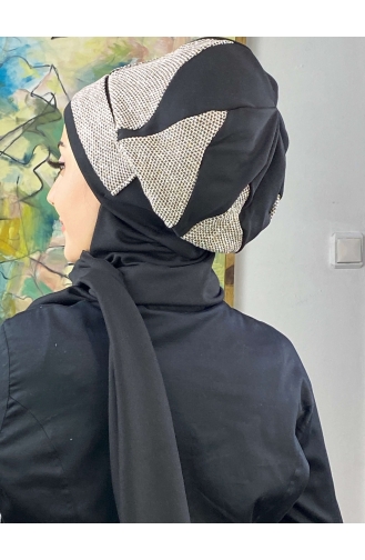 Turban Pret-a-Porter Noir 664EYL22ŞPK-02