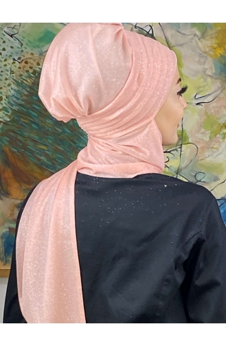 Light Salmon Ready to Wear Turban 16EYLL22BONE-05