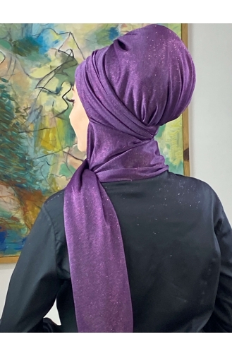 Light Purple Ready to Wear Turban 16EYLL22BONE-07