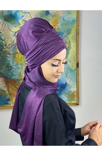 Hellviolett Praktischer Turban 16EYLL22BONE-07