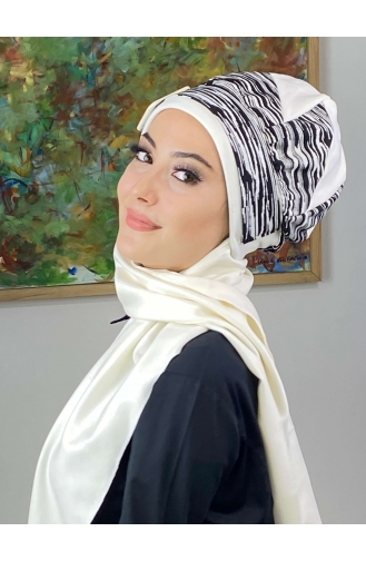 White Ready to wear Turban 256EYLL22BERE-02