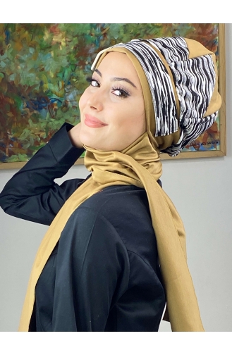 Black Ready to Wear Turban 256EYLL22BERE-03