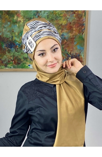 Black Ready to wear Turban 256EYLL22BERE-03