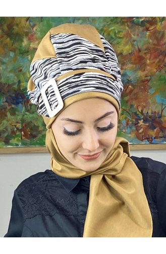 Black Ready to wear Turban 256EYLL22BERE-03