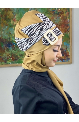 Black Ready to wear Turban 256EYLL22BERE-03