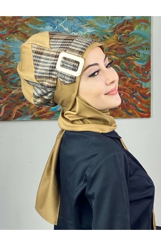 Dark Brown Ready to Wear Turban 276EYLL22BERE-01