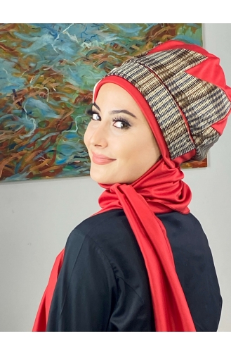 Dark Brown Ready to wear Turban 276EYLL22BERE-02