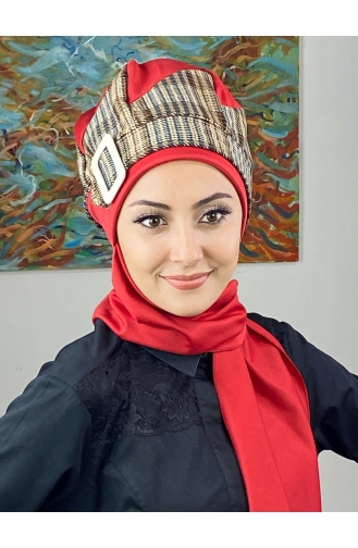 Dark Brown Ready to wear Turban 276EYLL22BERE-02