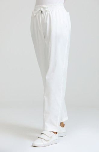 Pantalon Blanc 6106-13