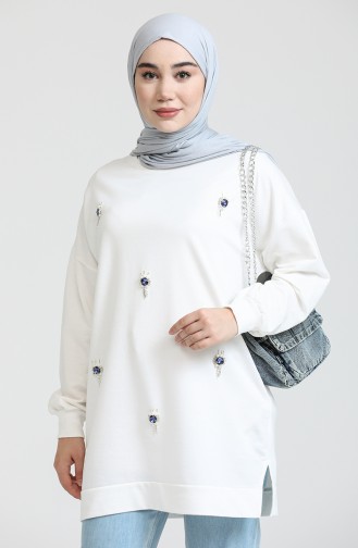 Ecru Sweatshirt 3113-02
