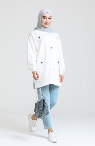 Ecru Sweatshirt 3113-02