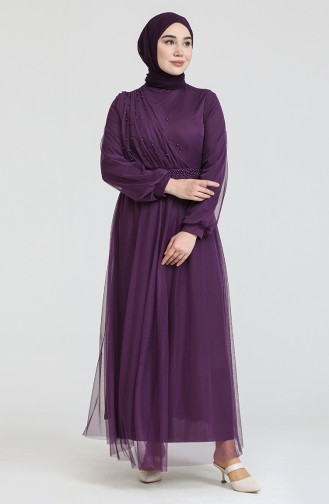 Habillé Hijab Pourpre 0390-04