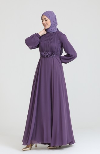 Lila Hijab-Abendkleider 70005-01