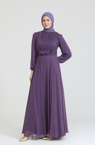 Purple İslamitische Avondjurk 70005-01