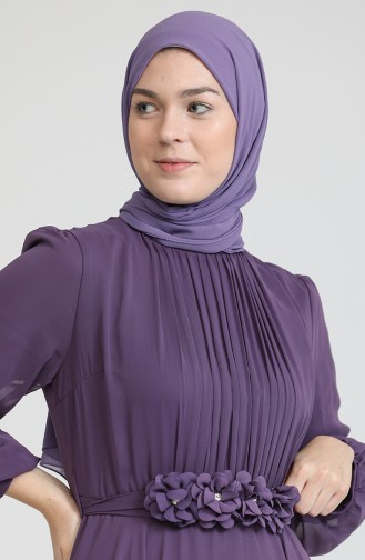 Lila Hijab-Abendkleider 70005-01
