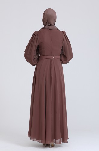 Braun Hijab-Abendkleider 5505-02