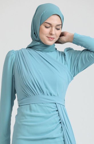 Habillé Hijab Vert noisette 5736-15