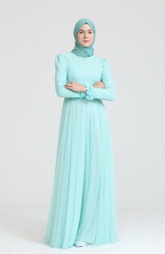 Robe Hijab Vert menthe 70006-01