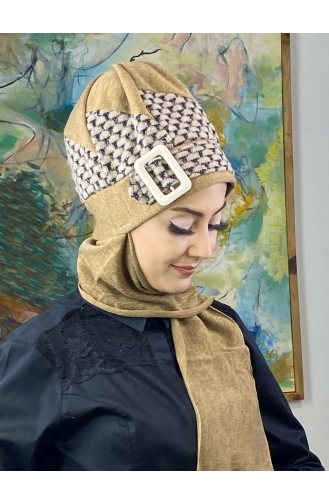 Dark Brown Ready to Wear Turban 176EYLL22BERE-07