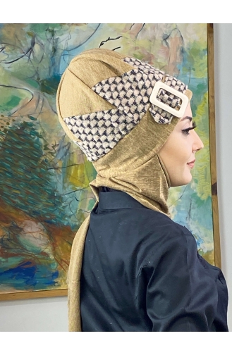Dark Brown Ready to Wear Turban 176EYLL22BERE-07