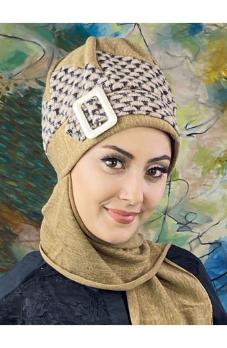 Dark Brown Ready to Wear Turban 176EYLL22BERE-07