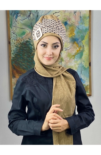 Dark Brown Ready to Wear Turban 176EYLL22BERE-07