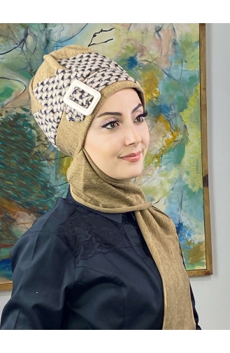 Dark Brown Ready to Wear Turban 176EYLL22BERE-07