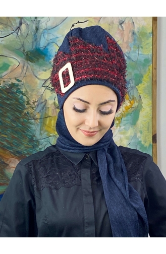 Navy Blue Ready to Wear Turban 176EYLL22BERE-08