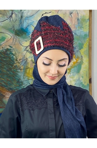 Navy Blue Ready to wear Turban 176EYLL22BERE-08