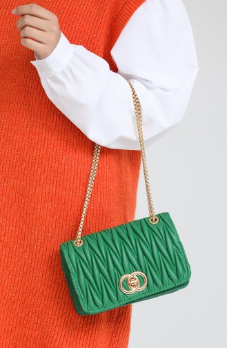 Green Shoulder Bags 3647-82