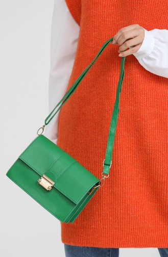 Green Shoulder Bags 3649-82