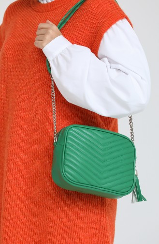 Green Shoulder Bags 3654-82