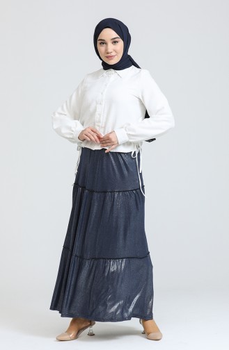 Navy Blue Skirt 8544-02