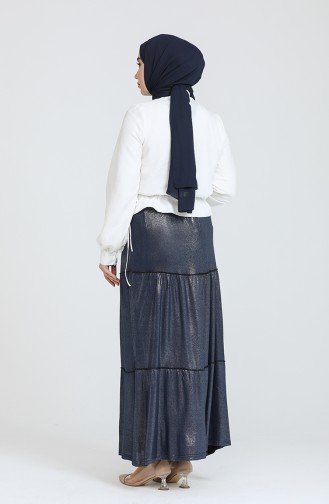 Navy Blue Skirt 8544-02