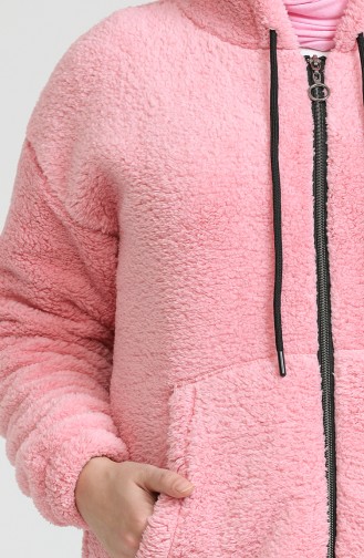 Welsoft Fermuarlı Sweat 7056-05 Pembe