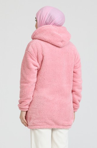 Welsoft Fermuarlı Sweat 7056-05 Pembe