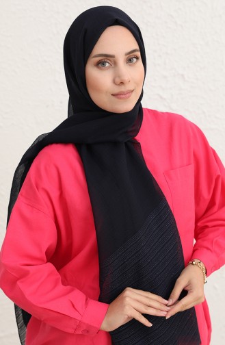 Navy Blue Shawl 0001-11