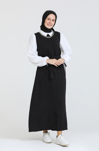 Robe Hijab Noir 0385-04