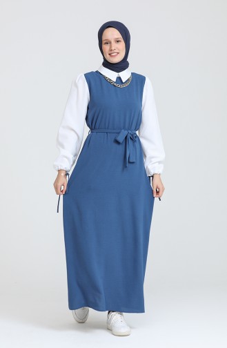 Robe Hijab Bleu Marine 0385-05