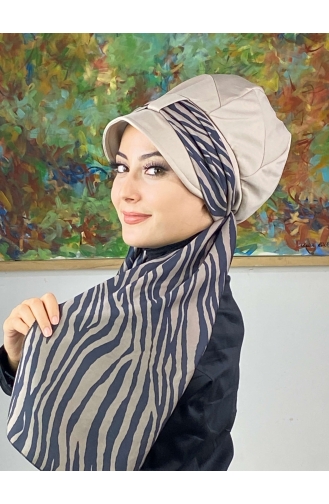 White Ready to wear Turban 716EYLL22FLŞP-02